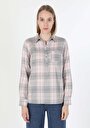 thumb-Показати інформацію про Сорочка З Довгим Рукавом Жіноча Сіра  Cl1060150