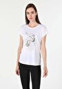 thumb-Показати інформацію про Футболка З Коротким Рукавом Жіноча Біла  Cl1060203