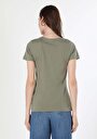 thumb-Показати інформацію про Футболка З Коротким Рукавом Жіноча Зелена  Cl1060355