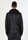 thumb-Показати інформацію про Куртка З Еко-шкіри Чоловіча Чорна  Cl1060746