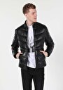 thumb-Показати інформацію про Куртка З Еко-шкіри Чоловіча Чорна  Cl1055602