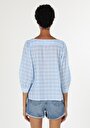 thumb-Показати інформацію про Сорочка З Довгим Рукавом Жіноча Блакитна  Cl1058736