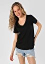 thumb-Показати інформацію про Футболка З Коротким Рукавом Жіноча Чорна  Cl1063419