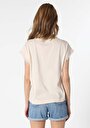 thumb-Показати інформацію про Футболка З Коротким Рукавом Жіноча Бежева  Cl1063800