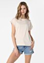 thumb-Показати інформацію про Футболка З Коротким Рукавом Жіноча Бежева  Cl1063800