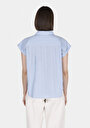 thumb-Показати інформацію про Сорочка З Коротким Рукавом Жіноча Блакитна  Cl1073335