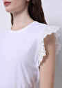 thumb-Показати інформацію про Блуза З Коротким Рукавом Жіночий Біла  Cl1074564