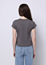 thumb-Показати інформацію про Блуза З Коротким Рукавом Жіночий Сіра  Cl1074571