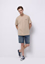 thumb-Показати інформацію про Футболка З Коротким Рукавом Чоловіча Бежева  Cl1074149