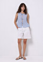 thumb-Показати інформацію про Сорочка З Коротким Рукавом Жіноча Блакитна  Cl1074346