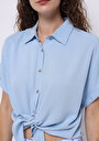 thumb-Показати інформацію про Сорочка З Коротким Рукавом Жіноча Блакитна  Cl1074645