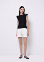 thumb-Показати інформацію про Блуза З Коротким Рукавом Жіночий Чорна  Cl1074271