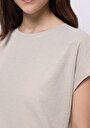 thumb-Показати інформацію про Блуза З Коротким Рукавом Жіночий Бежева  Cl1074351
