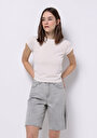 thumb-Показати інформацію про Блуза З Коротким Рукавом Жіночий Бежева  Cl1074571