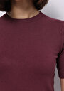 thumb-Показати інформацію про Светр Із Коротким Рукавом Жіночий Бордовий  Cl1075531