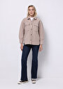 thumb-Показати інформацію про Сорочки З Довгим Рукавом Жіноча Бежева  Cl1076427