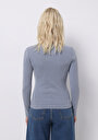 thumb-Показати інформацію про Футболка З Довгим Рукавом Жіноча Блакитна  Cl1075613