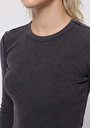 thumb-Показати інформацію про Футболка З Довгим Рукавом Жіноча Сіра  Cl1075613
