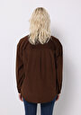 thumb-Показати інформацію про Сорочка З Довгим Рукавом Жіноча Коричнева  Cl1070171