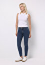 thumb-Показати інформацію про 703 Carla Джинси Жіночі Блакитні Вузького Крою Cl1076749