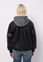 thumb-Показати інформацію про Куртка З Еко-шкіри Жіноча Чорна  Cl1076417
