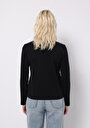 thumb-Показати інформацію про Футболка З Довгим Рукавом Жіноча Чорна  Cl1076451