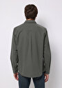 thumb-Показати інформацію про Сорочка З Довгим Рукавом Чоловіча Зелена  Cl1073845