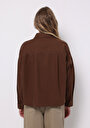 thumb-Показати інформацію про Сорочка З Довгим Рукавом Жіноча Коричнева  Cl1076671