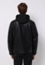 thumb-Показати інформацію про Куртка З Еко-шкіри Чоловіча Чорна  Cl1076180
