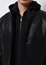 thumb-Показати інформацію про Куртка З Еко-шкіри Чоловіча Чорна  Cl1076180
