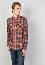 thumb-Показати інформацію про Сорочка З Довгим Рукавом Чоловіча Помаранчева  Cl1047335