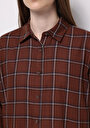 thumb-Показати інформацію про Сорочка З Довгим Рукавом Жіноча Коричнева  Cl1077176