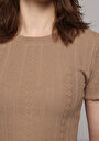 thumb-Показати інформацію про Светр Із Коротким Рукавом Жіночий Коричневий  Cl1077736