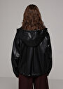 thumb-Показати інформацію про Куртка З Еко-шкіри Жіноча Чорна  Cl1077931
