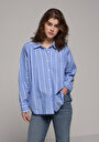 thumb-Показати інформацію про Сорочка З Довгим Рукавом Жіноча Блакитна