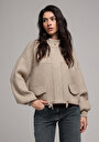 thumb-Показати інформацію про Кардиган Жіночий Бежевий  Cl1077781