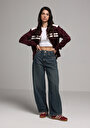 thumb-Показати інформацію про Кардиган Жіночий Бордовий  Cl1077794