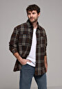 thumb-Показати інформацію про Сорочка З Довгим Рукавом Чоловіча Коричнева  Cl1077943