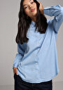 thumb-Показати інформацію про Сорочка З Довгим Рукавом Жіноча Блакитна  Cl1077717
