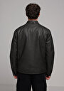 thumb-Показати інформацію про Куртка З Еко-шкіри Чоловіча Сіра  Cl1078342