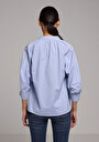 thumb-Показати інформацію про Сорочка З Довгим Рукавом Жіноча Блакитна  Cl1077686