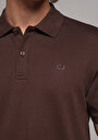 thumb-Показати інформацію про Поло З Коротким Рукавом Чоловіче Коричневе