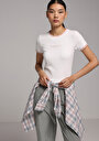 thumb-Показати інформацію про Футболка З Коротким Рукавом Жіноча Біла