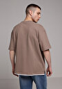 thumb-Показати інформацію про Футболка З Коротким Рукавом Чоловіча Коричнева