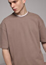 thumb-Показати інформацію про Футболка З Коротким Рукавом Чоловіча Коричнева