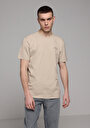 thumb-Показати інформацію про Футболка З Коротким Рукавом Чоловіча Бежева