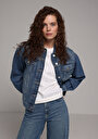 thumb-Показати інформацію про 360 Fritzy Піджак Жіночий Блакитний  Cl1078443