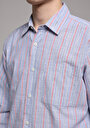 thumb-Показати інформацію про Сорочка З Довгим Рукавом Чоловіча Блакитна  Cl1078617