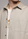 thumb-Показати інформацію про Сорочка З Довгим Рукавом Чоловіча Бежева  Cl1079319
