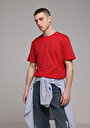 thumb-Показати інформацію про Футболка З Коротким Рукавом Чоловіча Червона